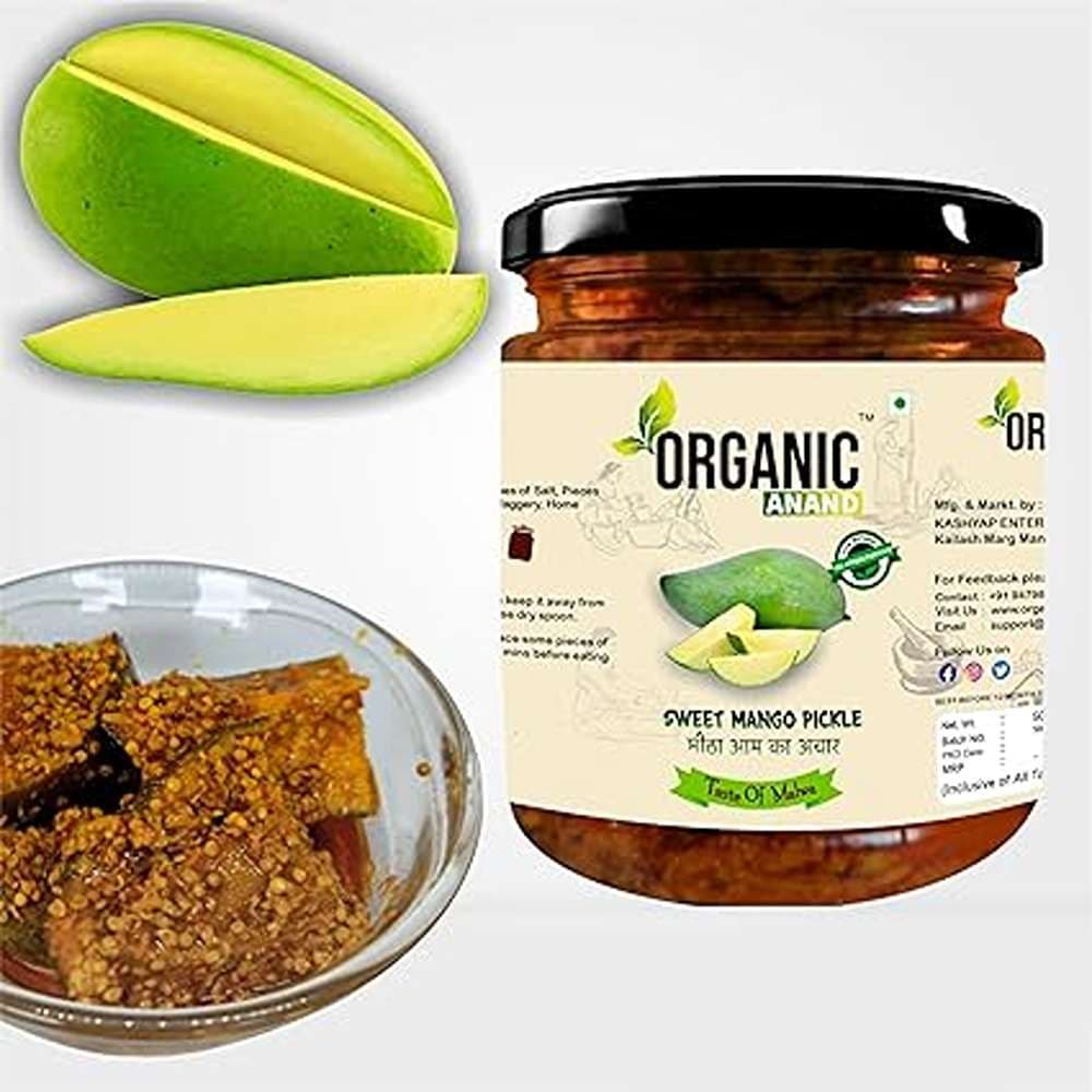 Organic Anand Sweet (Gaud) Mango pickle ( Mitha Aam ka achar) | Jaggery Mango Pickle | Homemade, Authentic, No preservative
